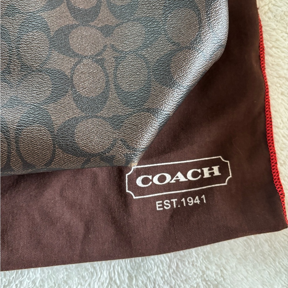 Coach brown and black purse - Picture 3 of 6